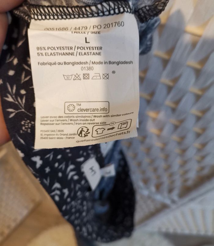 💕Jolie pantalon fluide imprimé fleuri femme TL / 40 la halle 💕 - photo numéro 6