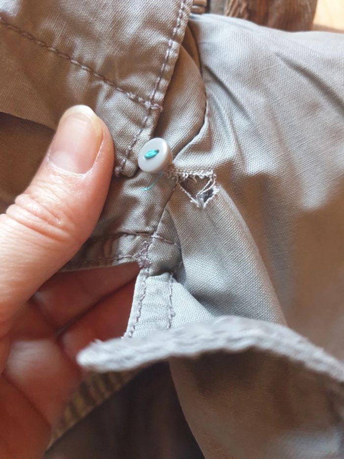 Trench déperlant gris fille 10 ans - photo numéro 4