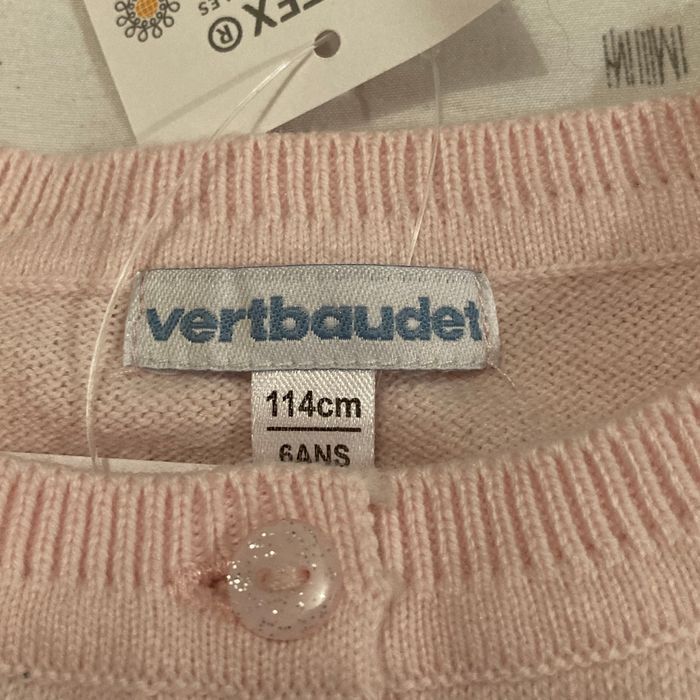 Gilet court rose pale - photo numéro 3