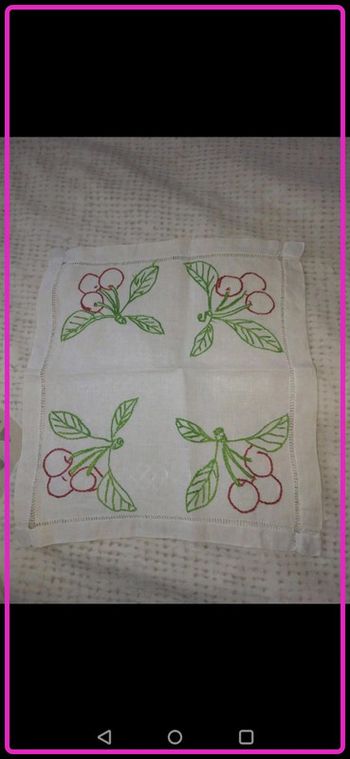 Napperon cerises 🍒