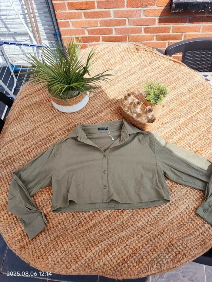 Chemise neuve effet court et longue manche t36 - photo numéro 2