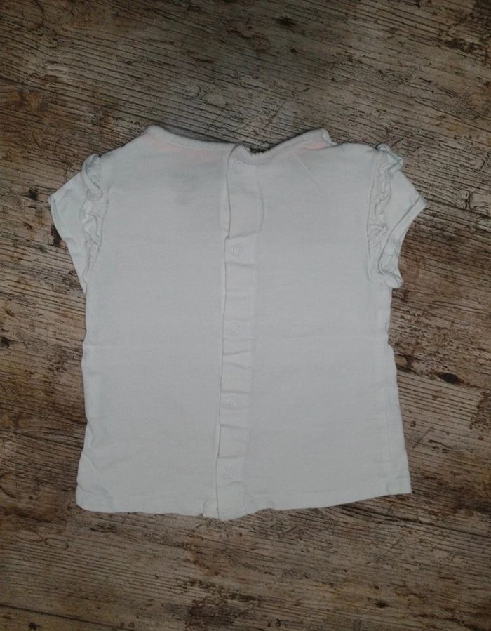 Joli t-shirt courtes manches été fille 6 mois - photo numéro 3