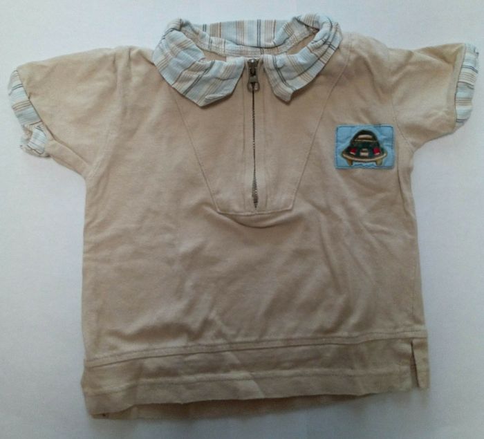 #lot 4 Pièces 12 Mois - 1 Sweat Manche Courte, 2 Polos, 1 Débardeur - photo numéro 4