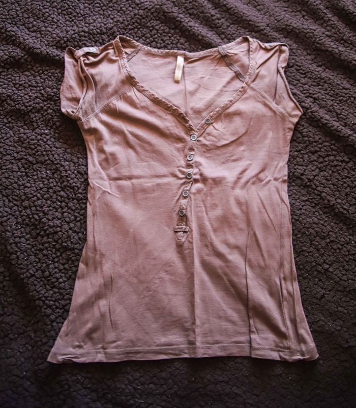 T-shirt Marron Bershka