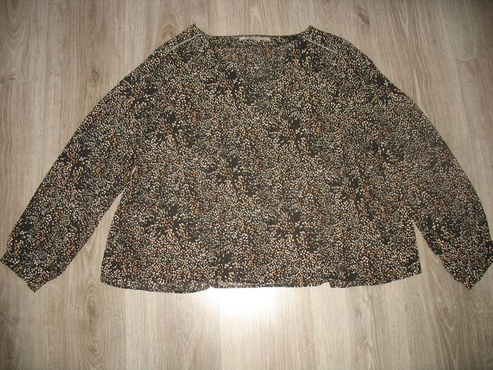 CHEMISIER ML NOIR A PETITS MOTIFS "ONLY" - TAILLE XL - n°03