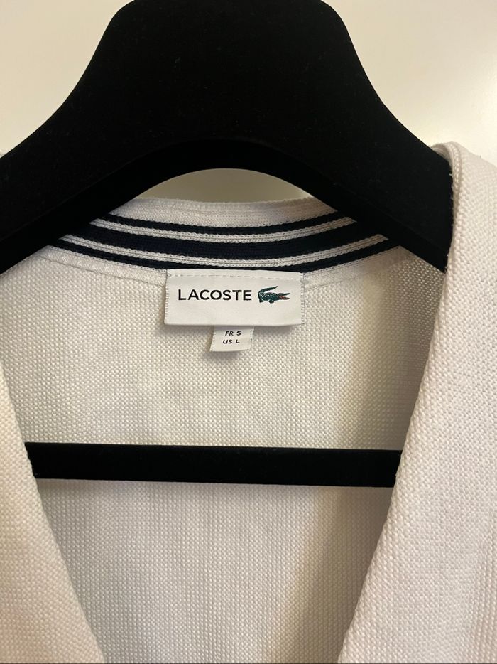 Cardigan pull Lacoste homme taille L - photo numéro 2
