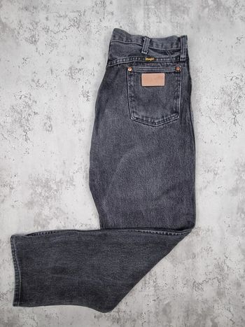 Jeans Wrangler gris foncé – Taille 36x34 Hommes (mesures en photos)