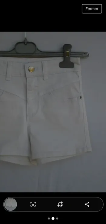Short blanc