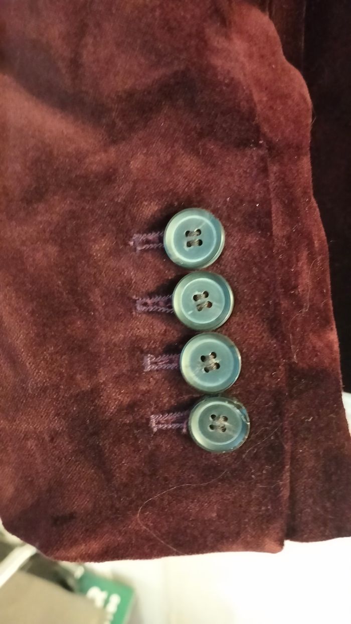 Veste en velours bordeaux Zara - photo numéro 5
