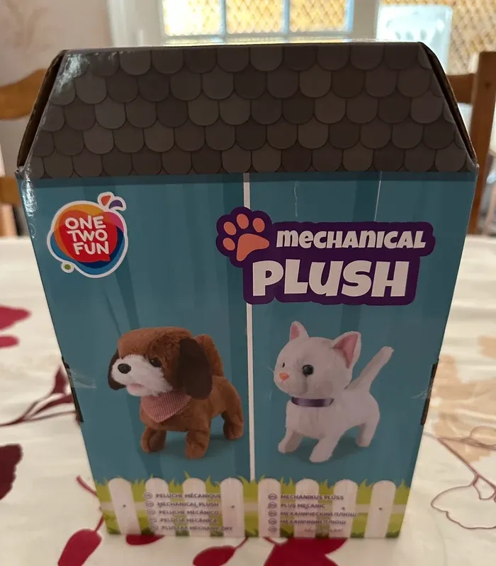 Peluche chien mécanique avec bouton - photo numéro 3