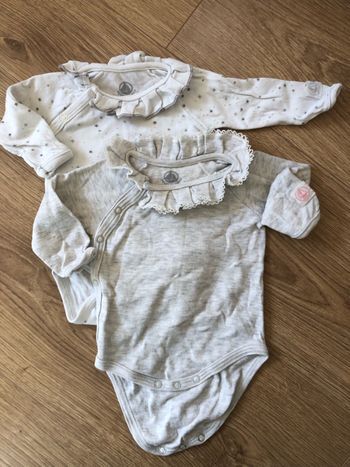 Lot de 2 bodies petit bateau