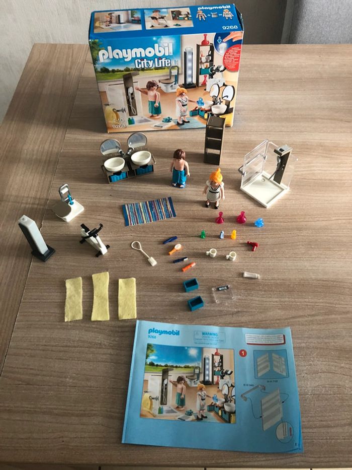 Salle de bain moderne playmobil 9268