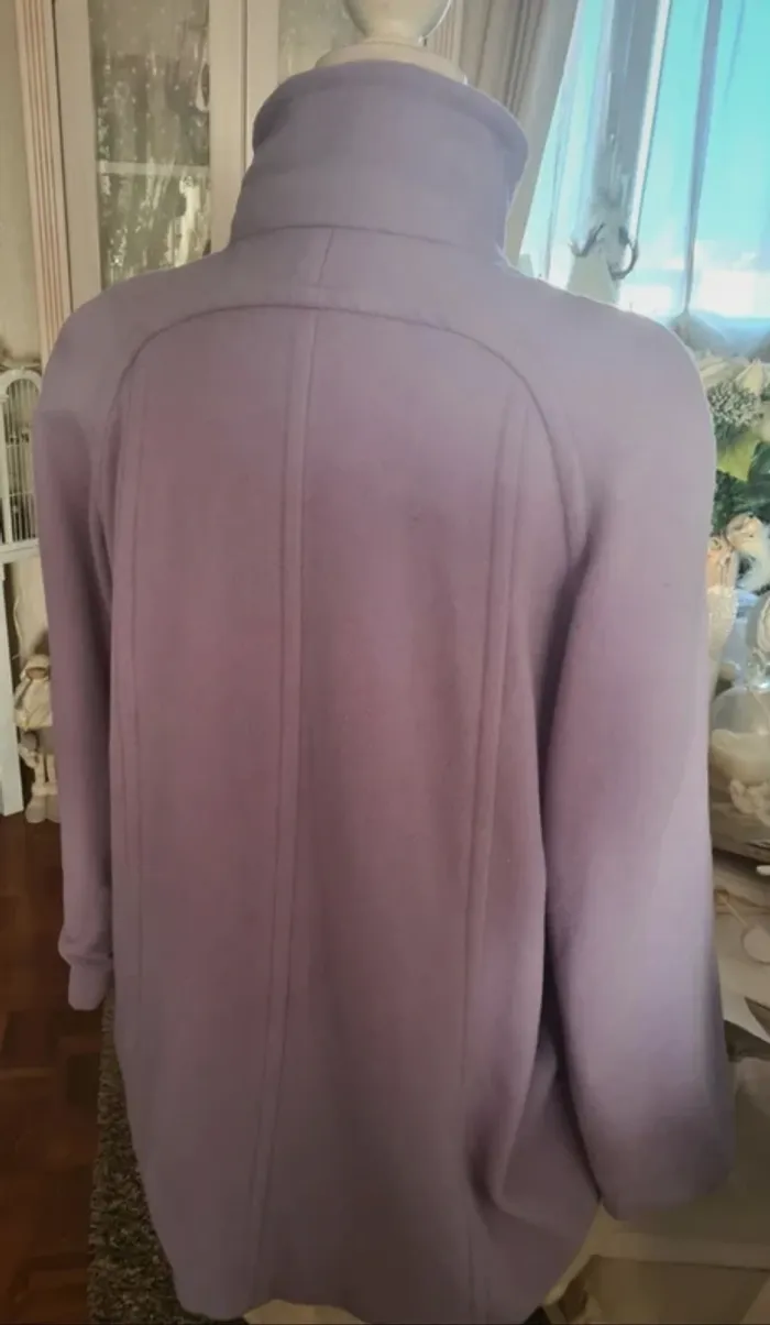 Manteau lila/parme en laine Cashmere Daxon Taille 42/44/46 - photo numéro 3
