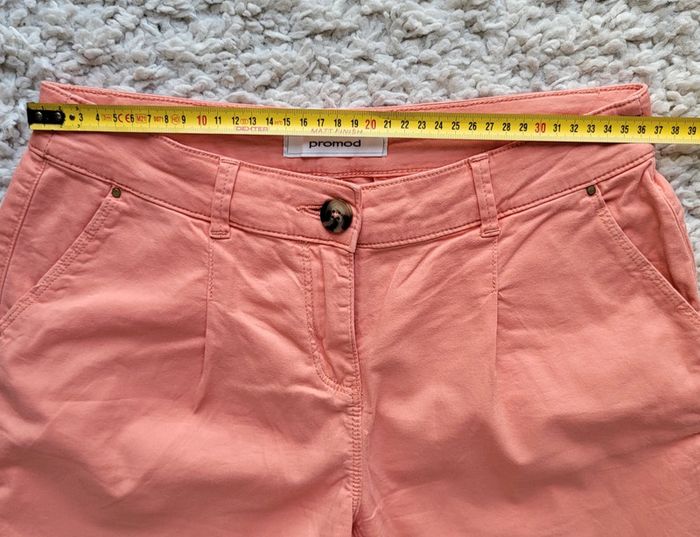 Short en toile corail Promod Taille 36 - photo numéro 8