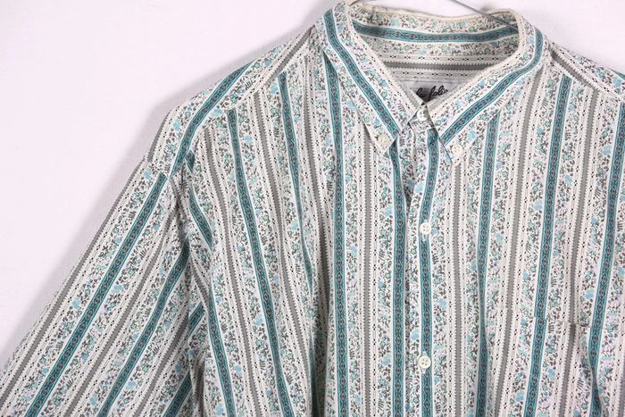 Superbe chemisette vintage 80's en coton motif liberty (#240197) - photo numéro 4