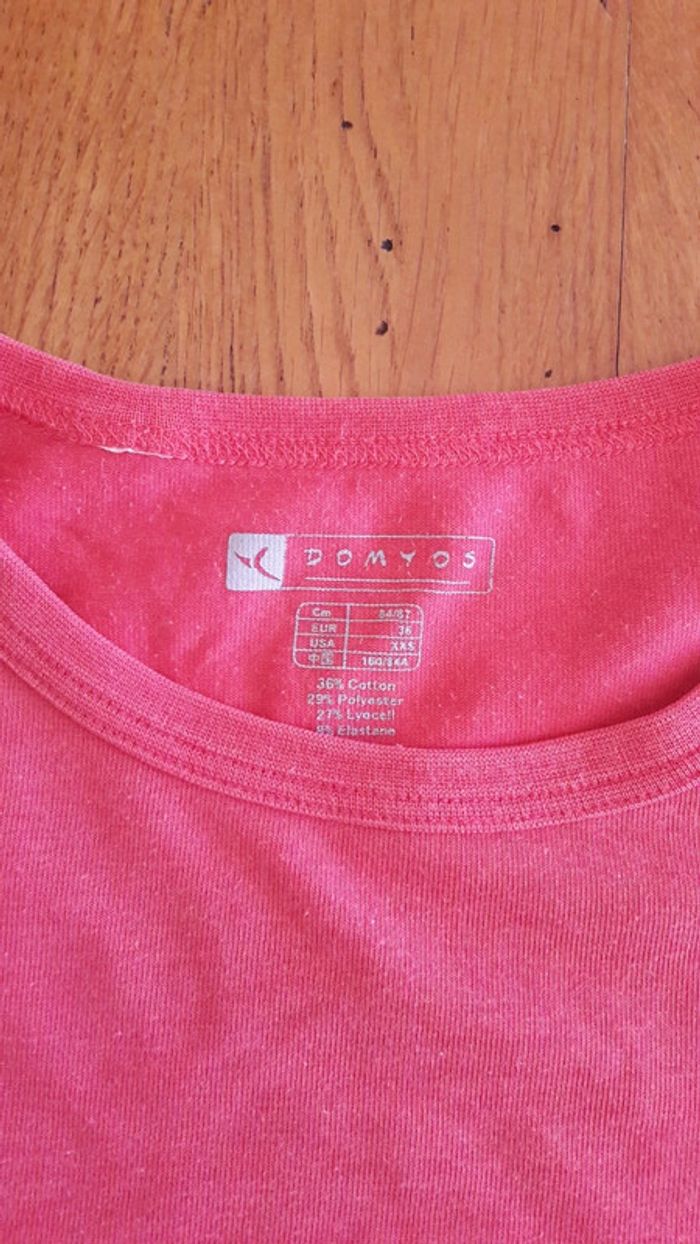 Tee-shirt Domyos rose taille 36 - photo numéro 3