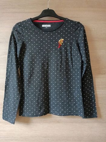 61. T-shirt sequins réversibles neuf In Extenso 14ans