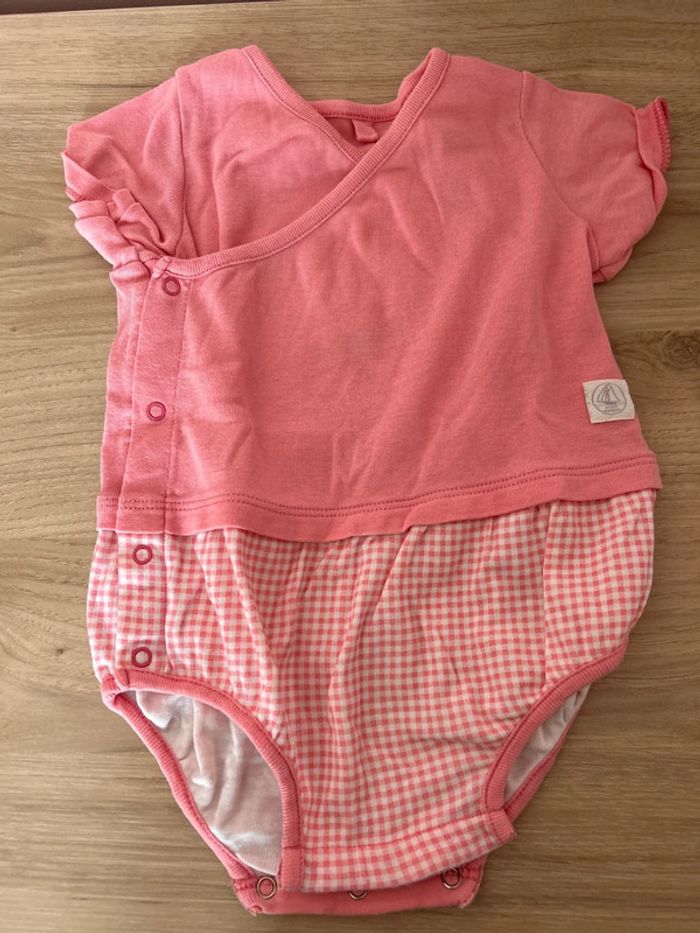 Ensemble bébé fille grenouillère petit bateau