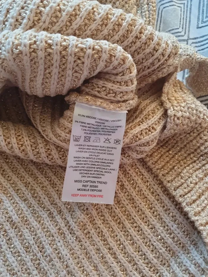 Pull fil doré - photo numéro 6