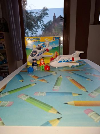 Playmobil 1 2 3 avion de ligne