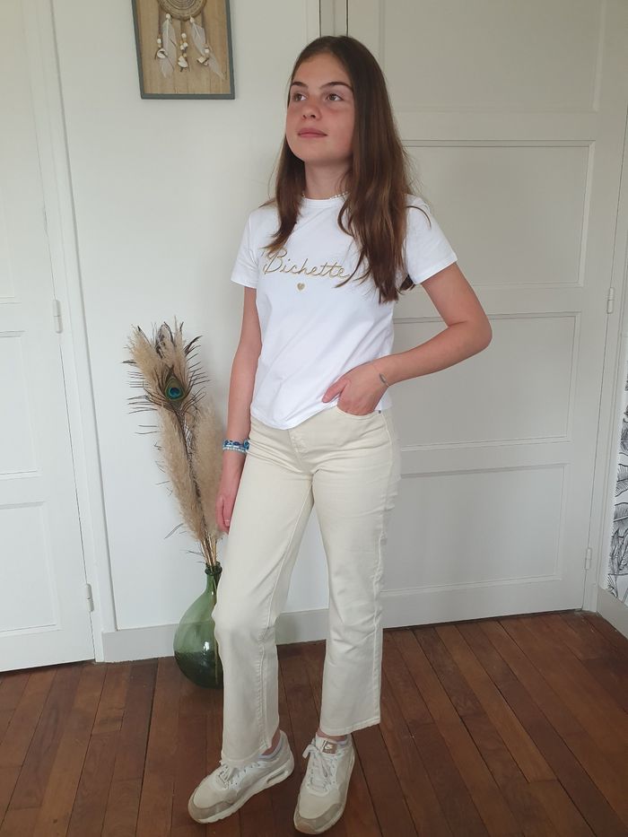 Jean large Québec écru Taille 8 ans - photo numéro 4