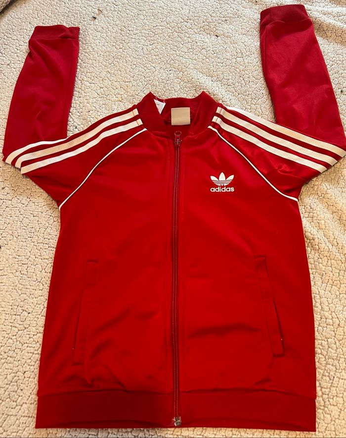 Ensemble jogging adidas rouge et blanc - photo numéro 6