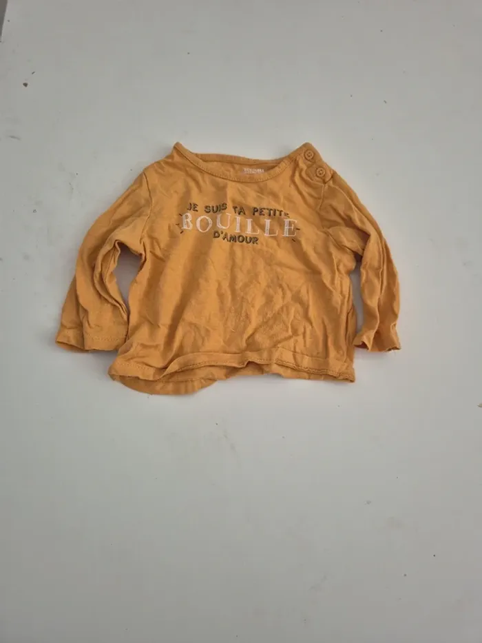 T-shirt à manches longues 3 mois