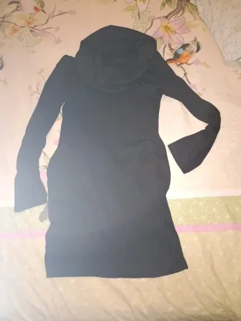 Robe col roulé noire 38 poches