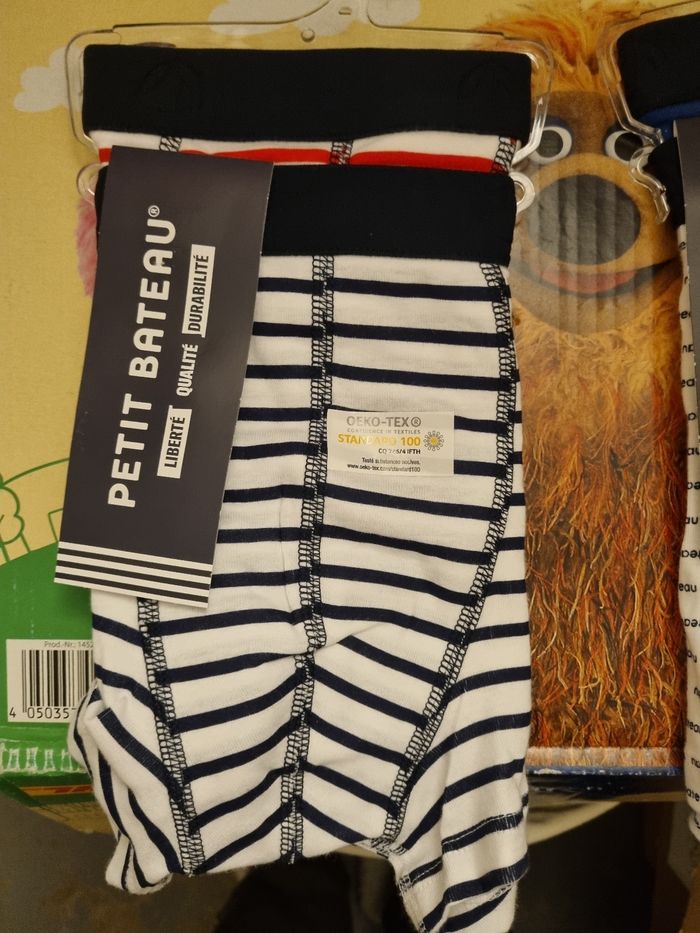 Lot de 4 boxers Petit Bateau 12 ans - photo numéro 2