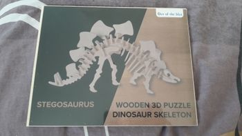 Puzzle 3D dinosaure- stegosaure squelette
