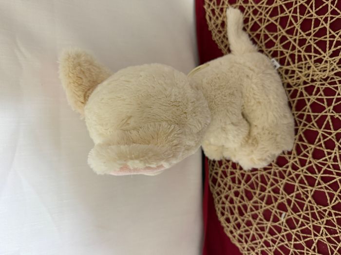 Peluche Loup chien Crème - photo numéro 4