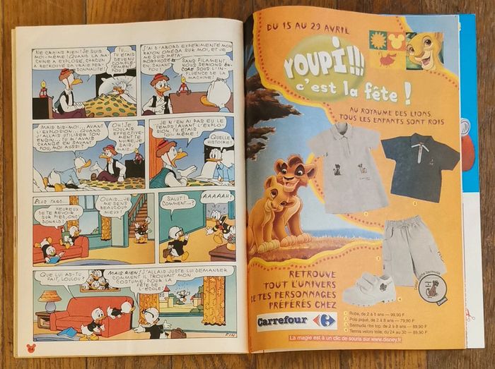 Ancien journal de mickey N°2496 avec 1 plateau de jeu 2000 vintage - photo numéro 13