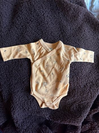 Body moutarde manches longues - Taille 3 mois