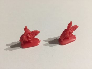 Figurine cavalerie x2 rouge pièce détachée jeu de société Risk la conquête du monde Parker #A54