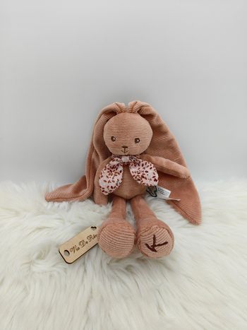 Doudou pantin lapin terra cota pantin Lapinoo Kaloo 25 cm