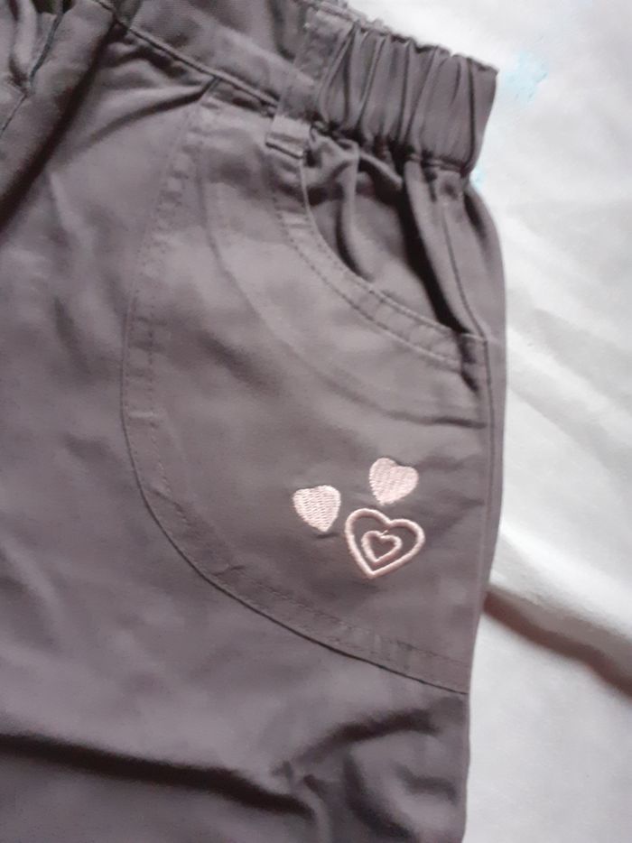 Sarouel marron motif cœurs roses - photo numéro 2