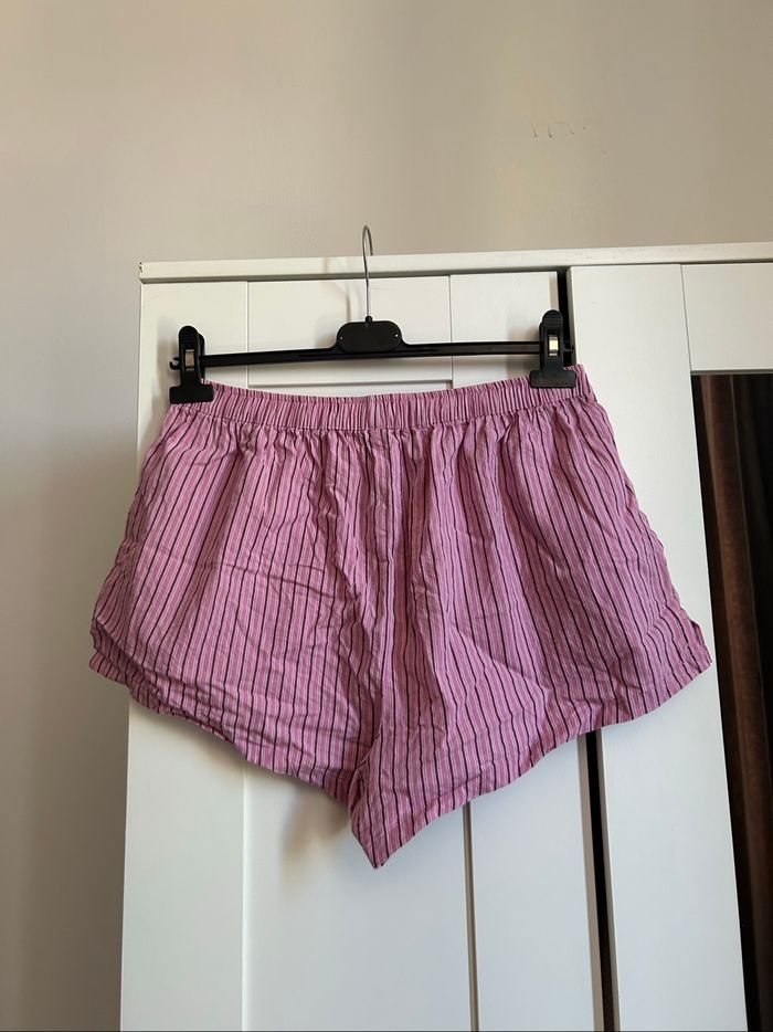 Short de pyjama rose à rayures Undiz Taille M - photo numéro 4