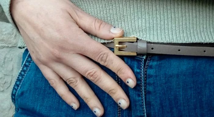 Jolie ceinture fine cuir - photo numéro 2