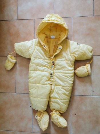 Combinaison pilote jaune clair 6 mois