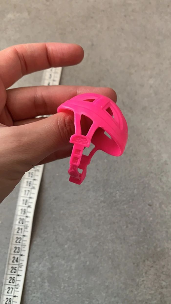 Casque vélo rose barbie - photo numéro 2
