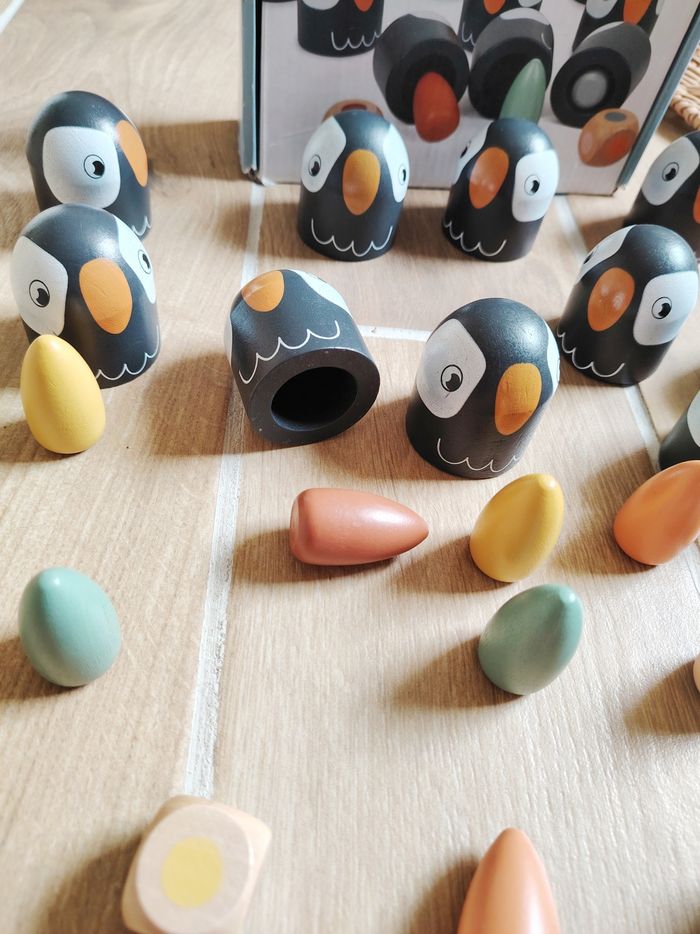 🐧Jeu de Mémorisation Les pingouins en bois marque Small foot - photo numéro 3