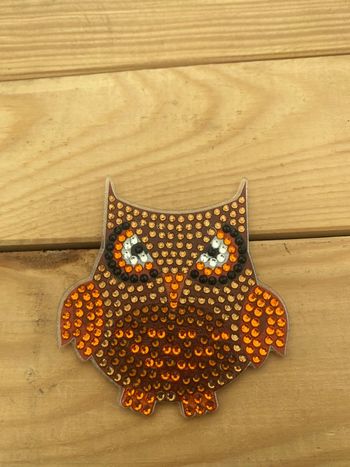 Magnet hibou 🦉 en Diamond painting