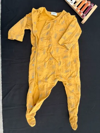 Pyjama 1 pièce TAO Moutarde