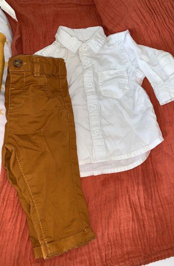 Ensemble jean chino kiabi et chemise Gemo