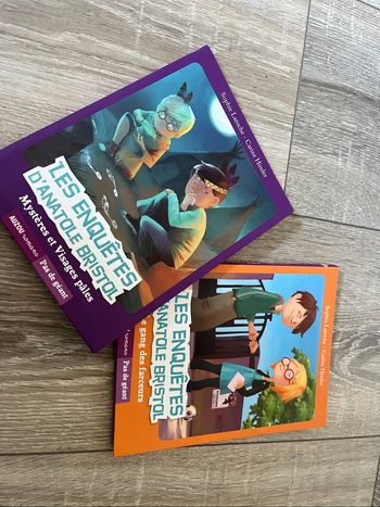 Lot 2 livres Les enquêtes d’anatole bristole