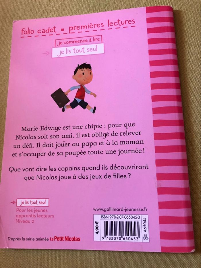 Livre premières lectures le petit Nicolas qui veut jouer à la poupée? - photo numéro 2