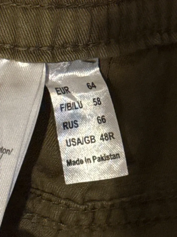 Pantalon taille 58 kaki très souple cordon à la taille - photo numéro 10