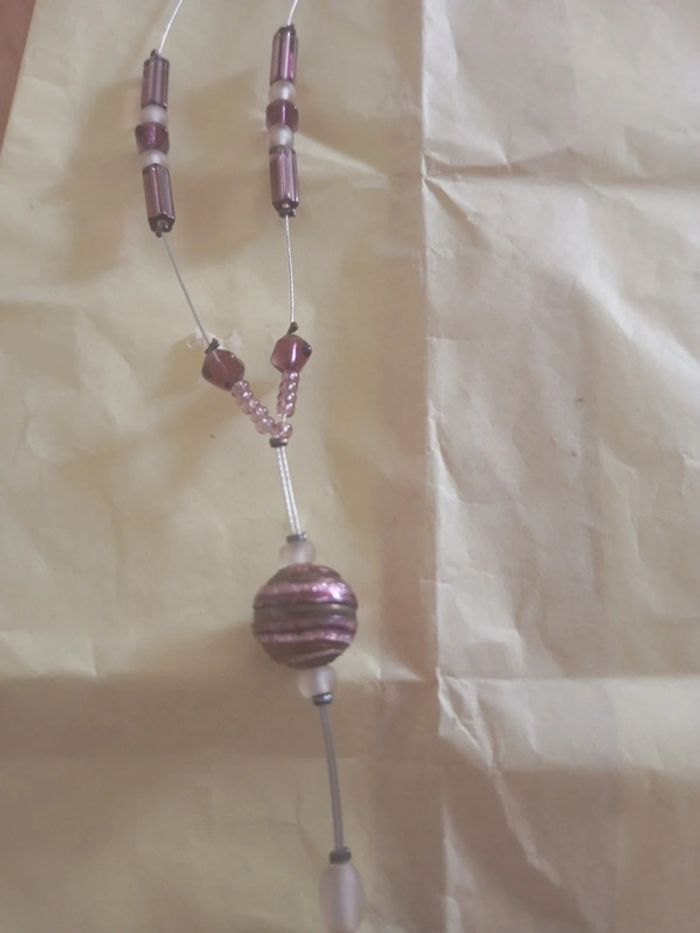 Collier améthyste metal - photo numéro 6