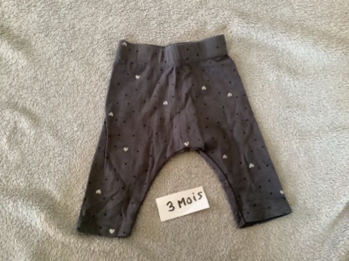 Legging gris 3 mois