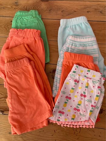 Lot de 8 shorts taille 68